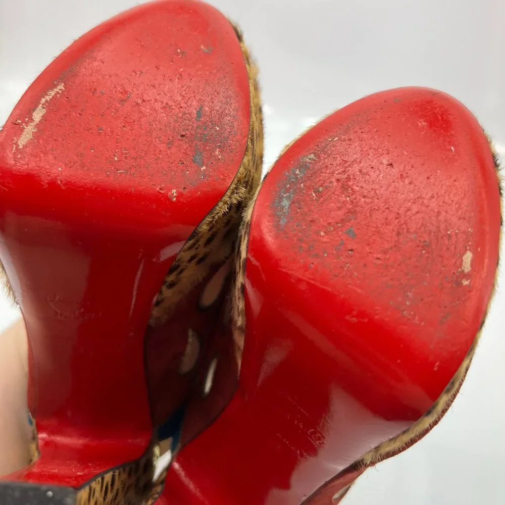 🌷❤️🔥FINAL SALE 🔥 NO OFFERS🌷💥Christian Louboutin Miralep 140 36 - Picture 7 of 8